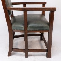 Heal and Son, Attributed – Arts and Crafts Oak Six Legged Armchair - Thumbnail 12