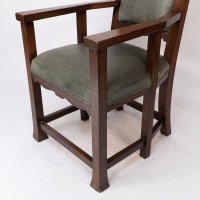 Heal and Son, Attributed – Arts and Crafts Oak Six Legged Armchair - Thumbnail 15