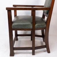 Heal and Son, Attributed – Arts and Crafts Oak Six Legged Armchair - Thumbnail 16