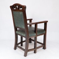 Heal and Son, Attributed – Arts and Crafts Oak Six Legged Armchair - Thumbnail 17