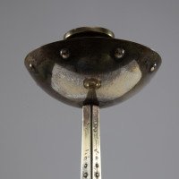 WMF an Arts & Crafts Silver-plated Candlestick with Bowl Shaped Drip Tray & Base - Thumbnail 6