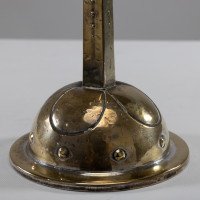 WMF an Arts & Crafts Silver-plated Candlestick with Bowl Shaped Drip Tray & Base - Thumbnail 12