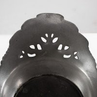 Urania. An Art Nouveau Pewter Fruit Bowl with a Loop Handle Floral Decoration - Thumbnail 14