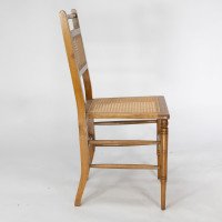 E. W. Godwin, attributed. A Set of Four Anglo-Japanese Cane Seat Chairs - Thumbnail 8