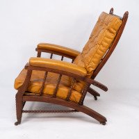 Philip Webb for Morris & Co. – Aesthetic Movement Oak Reclining Armchair - Thumbnail 4