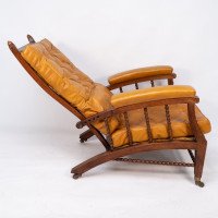 Philip Webb for Morris & Co. – Aesthetic Movement Oak Reclining Armchair - Thumbnail 7