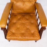 Philip Webb for Morris & Co. – Aesthetic Movement Oak Reclining Armchair - Thumbnail 10