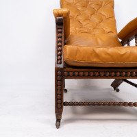 Philip Webb for Morris & Co. – Aesthetic Movement Oak Reclining Armchair - Thumbnail 12