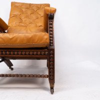 Philip Webb for Morris & Co. – Aesthetic Movement Oak Reclining Armchair - Thumbnail 14