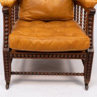 Philip Webb for Morris & Co. – Aesthetic Movement Oak Reclining Armchair - Thumbnail 13