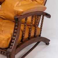 Philip Webb for Morris & Co. – Aesthetic Movement Oak Reclining Armchair - Thumbnail 15