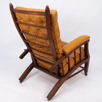 Philip Webb for Morris & Co. – Aesthetic Movement Oak Reclining Armchair - Thumbnail 18