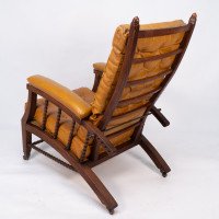 Philip Webb for Morris & Co. – Aesthetic Movement Oak Reclining Armchair - Thumbnail 20