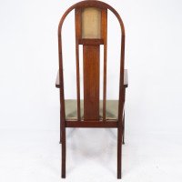 Liberty & Co attributed. An Arts & Crafts mahogany and inlaid armchair - Thumbnail 18