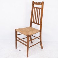 E. A. Taylor, attributed. For Wylie & Lochhead. A Pair of Arts & Crafts Side Chairs - Thumbnail 5