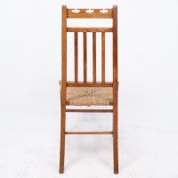 E. A. Taylor, attributed. For Wylie & Lochhead. A Pair of Arts & Crafts Side Chairs - Thumbnail 16