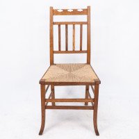 E. A. Taylor, attributed. For Wylie & Lochhead. An Arts & Crafts Side or Bedroom Chair - Thumbnail 2