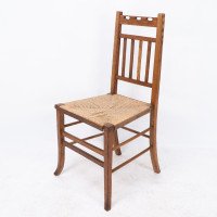 E. A. Taylor, attributed. For Wylie & Lochhead. An Arts & Crafts Side or Bedroom Chair - Thumbnail 3