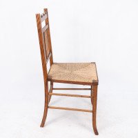 E. A. Taylor, attributed. For Wylie & Lochhead. An Arts & Crafts Side or Bedroom Chair - Thumbnail 5