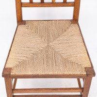 E. A. Taylor, attributed. For Wylie & Lochhead. An Arts & Crafts Side or Bedroom Chair - Thumbnail 7