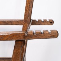 A Cotswold School Arts & Crafts Reclining Oak Armchair of Superior Quality - Thumbnail 16