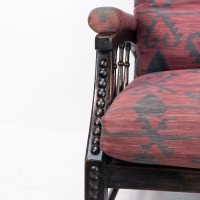 Philip Webb for Morris & Co – Aesthetic Ebonised Walnut Reclining Armchair - Thumbnail 10