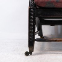 Philip Webb for Morris & Co – Aesthetic Ebonised Walnut Reclining Armchair - Thumbnail 13