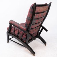 Philip Webb for Morris & Co – Aesthetic Ebonised Walnut Reclining Armchair - Thumbnail 18
