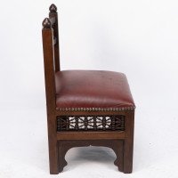 Liberty & Co., Moorish Side or Childs Chair with Mashrabiya Turned Details - Thumbnail 5