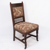 E. W. Godwin, attributed. A Set of Four Aesthetic Movement Oak Dining Chairs - Thumbnail 3