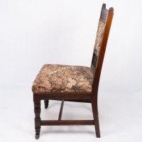 E. W. Godwin, attributed. A Set of Four Aesthetic Movement Oak Dining Chairs - Thumbnail 6