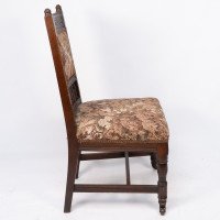 E. W. Godwin, attributed. A Set of Four Aesthetic Movement Oak Dining Chairs - Thumbnail 7