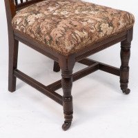 E. W. Godwin, attributed. A Set of Four Aesthetic Movement Oak Dining Chairs - Thumbnail 10