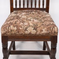 E. W. Godwin, attributed. A Set of Four Aesthetic Movement Oak Dining Chairs - Thumbnail 11