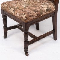 E. W. Godwin, attributed. A Set of Four Aesthetic Movement Oak Dining Chairs - Thumbnail 14