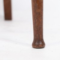 Aesthetic Movement – Walnut Lyre Back Chair with Button Seat (c.1890) - Thumbnail 13