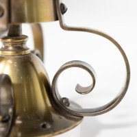 An Arts & Crafts Copper Stair Post Lantern with Matching Hall Lantern - Thumbnail 12