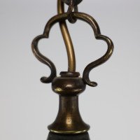 An Arts & Crafts Copper Stair Post Lantern with Matching Hall Lantern - Thumbnail 17