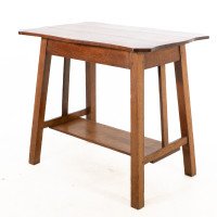 Liberty & Co – Arts and Crafts Oak Oblong Side Table - Thumbnail 3