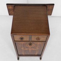 Liberty & Co., attributed. An Arts & Crafts Coal Purdonium with Inlaid Floral Details - Thumbnail 6