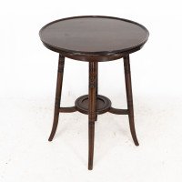 An Anglo-Japanese Walnut Side Table with Revolving Top - Thumbnail 6