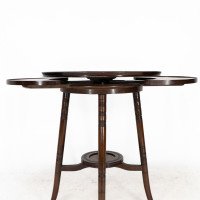 An Anglo-Japanese Walnut Side Table with Revolving Top - Thumbnail 11