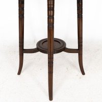An Anglo-Japanese Walnut Side Table with Revolving Top - Thumbnail 14