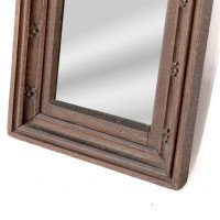 A Gothic Revival Oak Mirror Surmounted with a Carved Eagle to the Top - Thumbnail 5