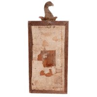 A Gothic Revival Oak Mirror Surmounted with a Carved Eagle to the Top - Thumbnail 7