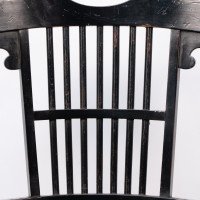 E. W. Godwin (Style Of) – Anglo-Japanese Ebonised Armchair with Leather Seat - Thumbnail 9