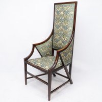 Giacomo Cometti, a Sophisticated Anglo-Japanese Style Armchair of Angular Design - Thumbnail 3