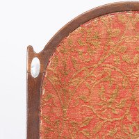 G. M. Ellwood for J. S. Henry. Arts & Crafts Armchair with Mother-of-pearl Inlays - Thumbnail 8