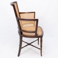 Anglo-Japanese Cane-Work Armchair c.1880 - Thumbnail 5