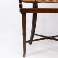 Anglo-Japanese Cane-Work Armchair c.1880 - Thumbnail 11